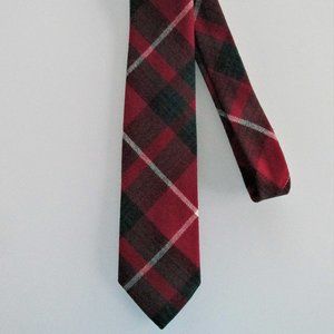 Roxburgh Vintage Men's Tartan Plaid Wool Tie